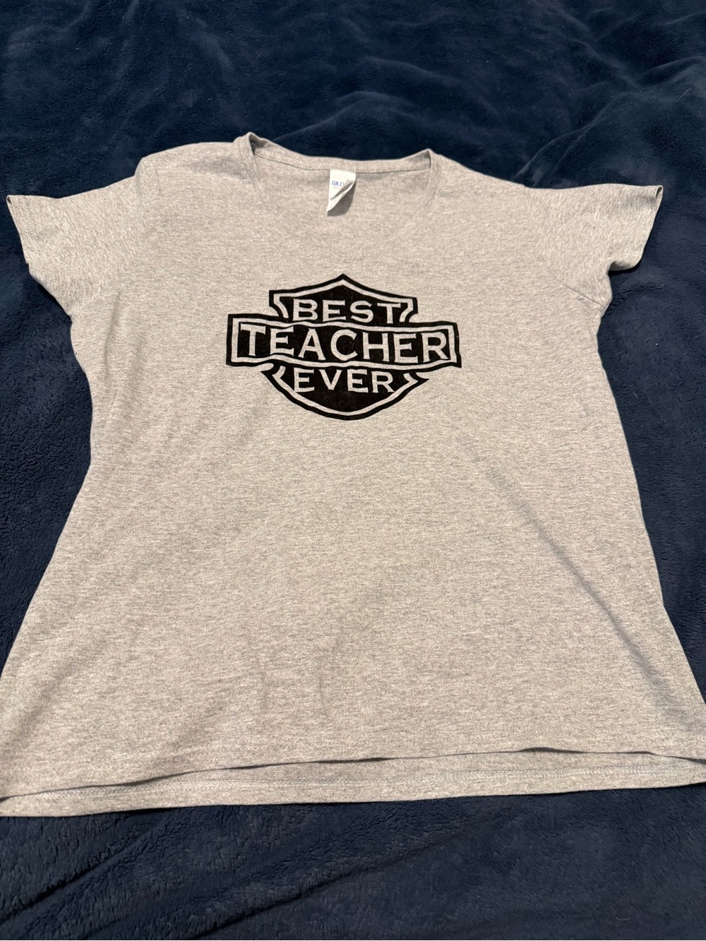 Best Teacher Ever Gray Kids T-Shirt